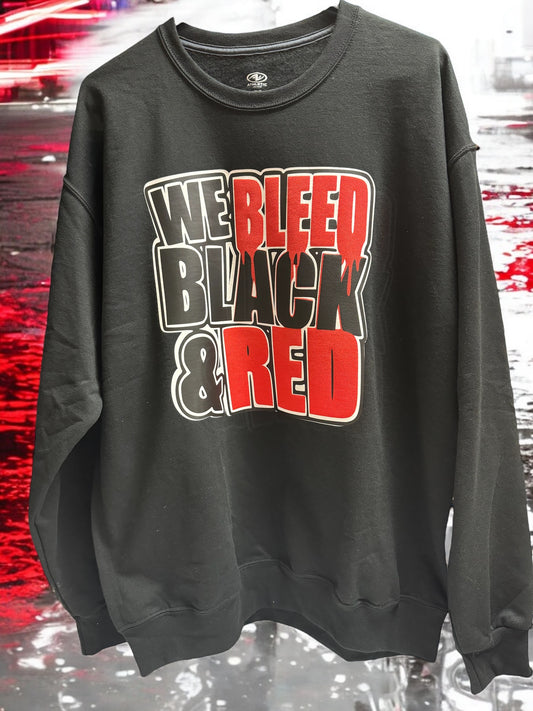 Bleed Black and Red Puffy